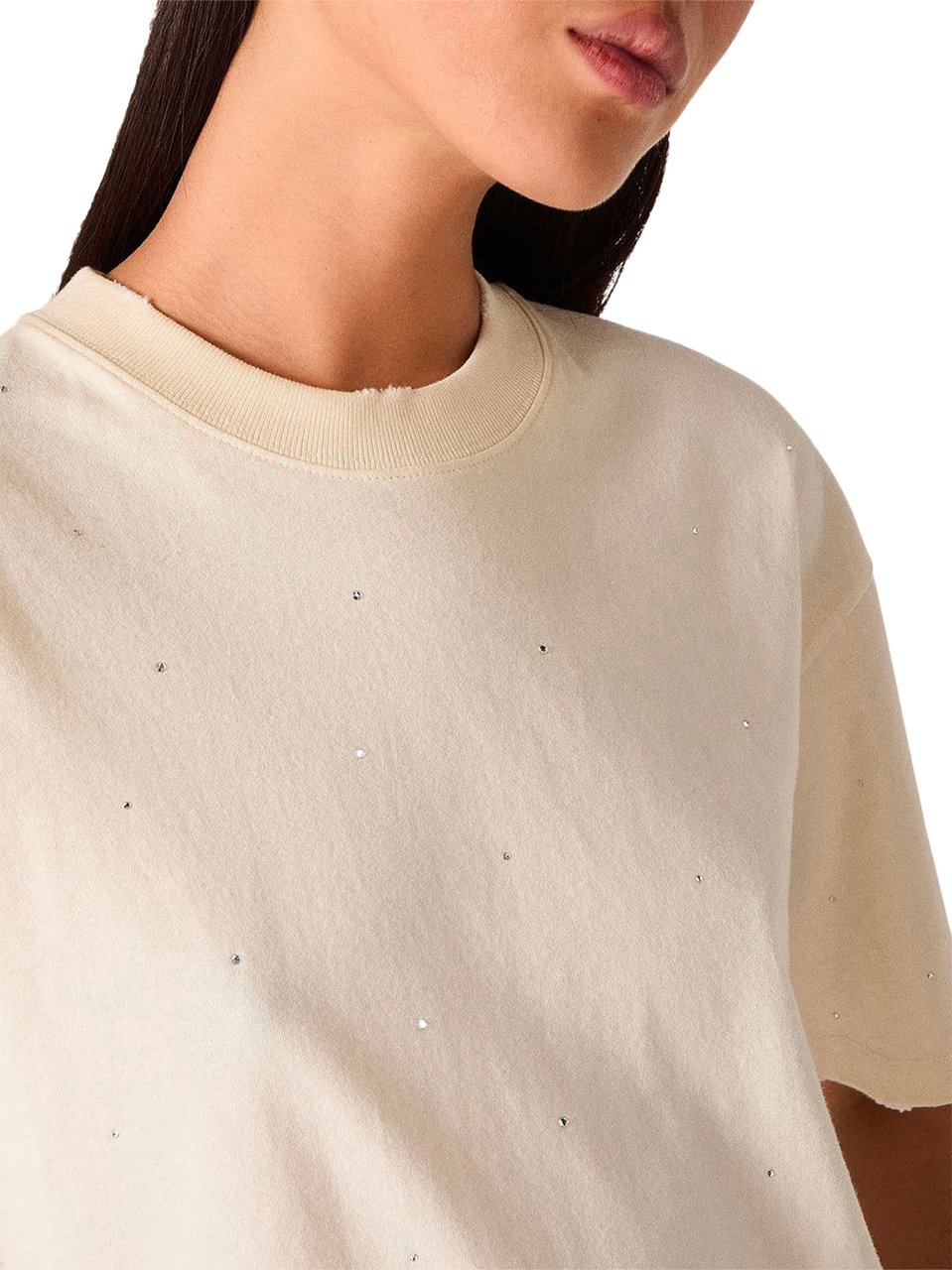 Golden Goose t shirt golden goose star coton blanc Beige