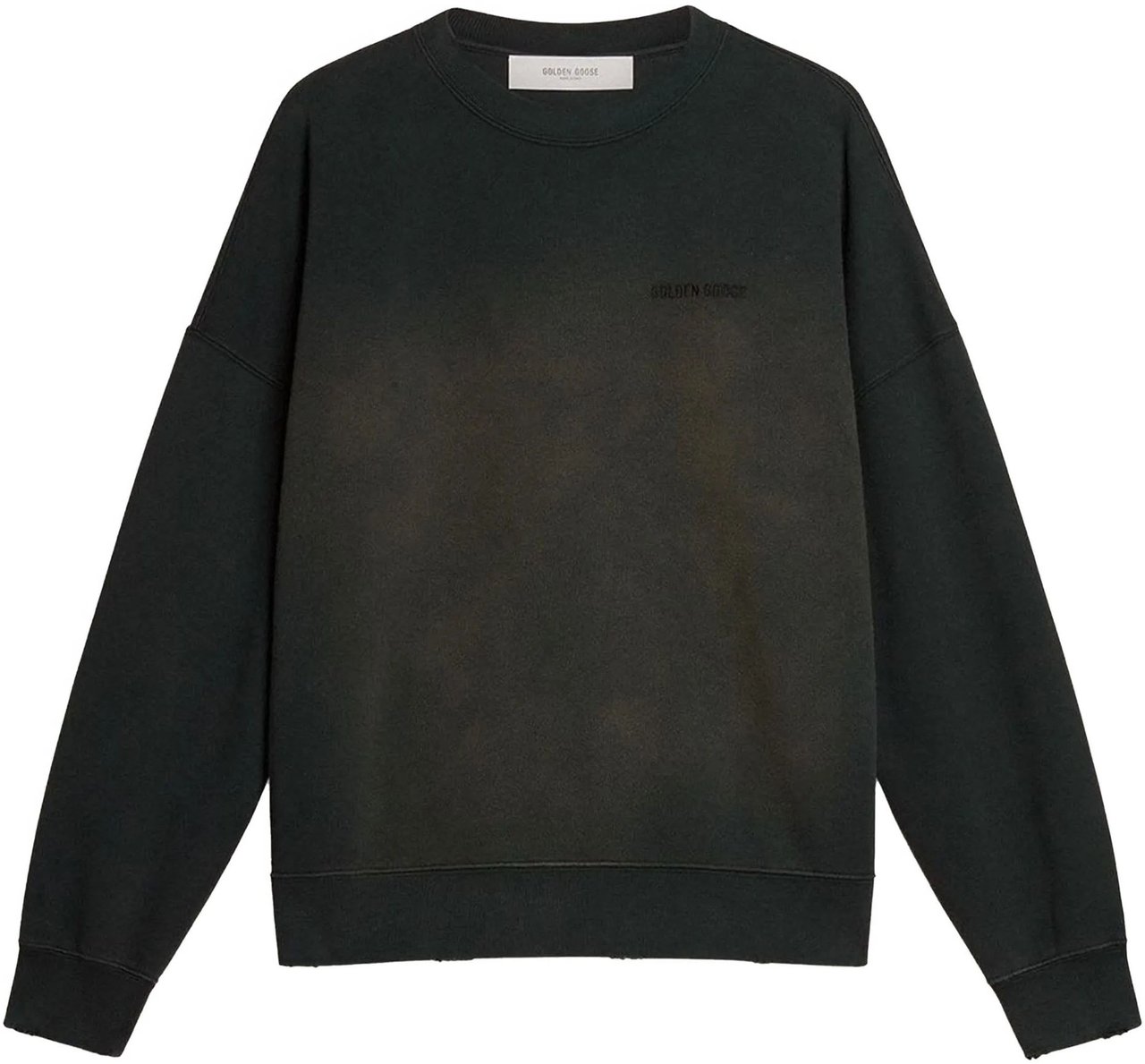 Golden Goose Sweaters Bleached Washed Black Zwart