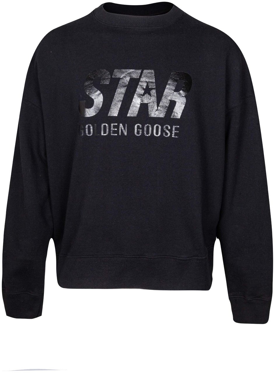 Golden Goose Golden goose cotton crewneck sweatshirt color black Zwart
