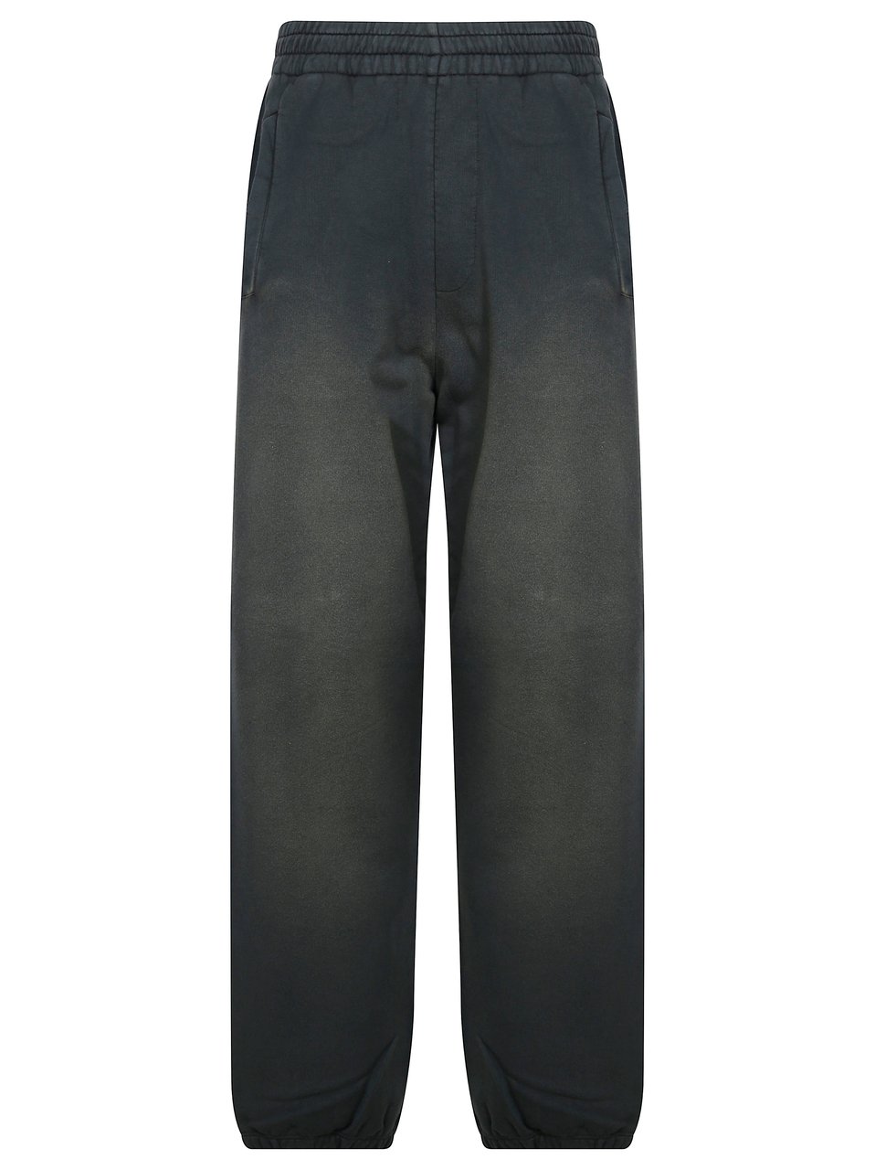 Golden Goose Relaxed Gradient Black Sweatpants with Elastic Waistband Zwart