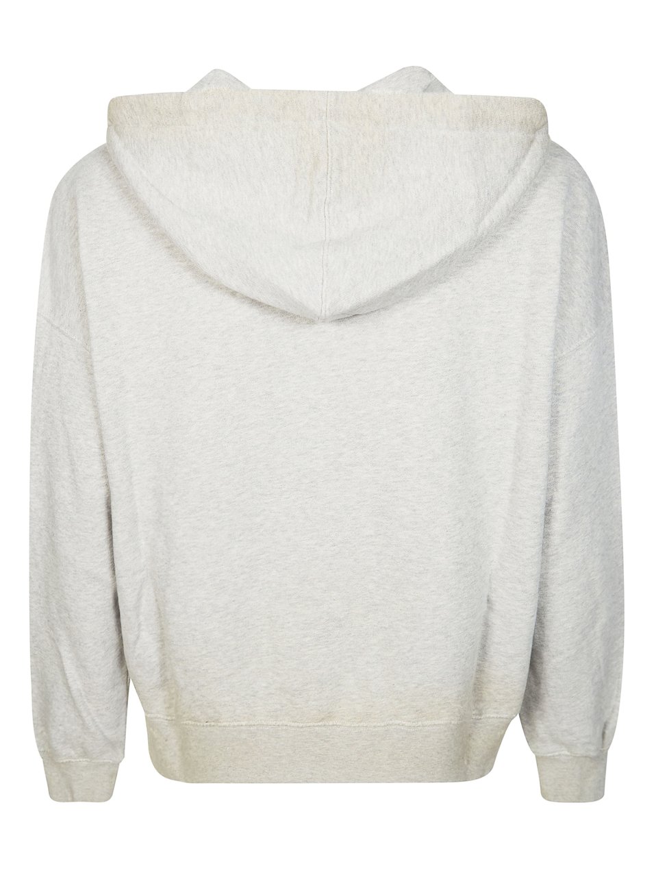 Golden Goose Light Grey Distressed Flag Hoodie Wit