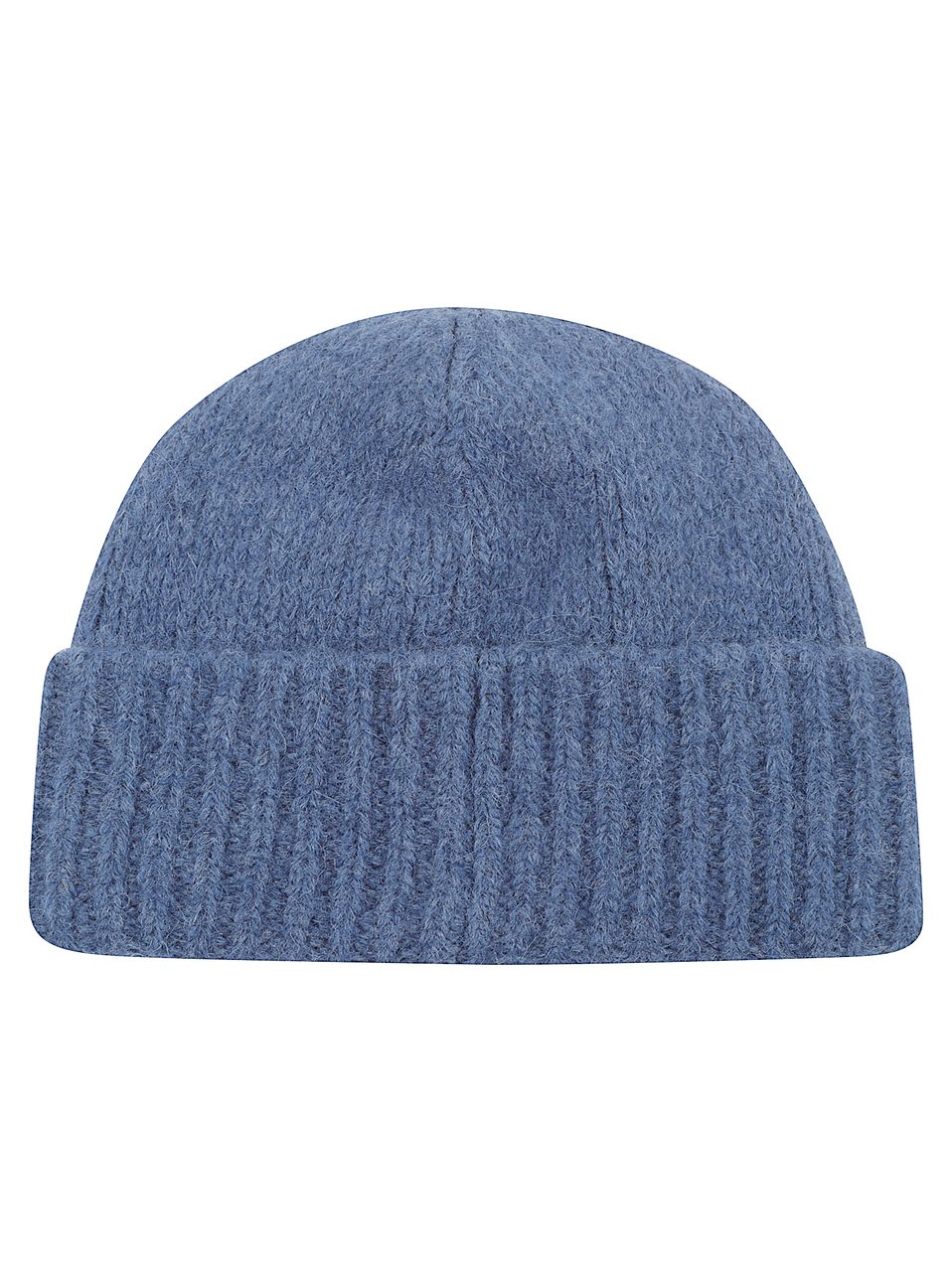 Golden Goose Blue Alpaca Wool Logo Beanie Blauw