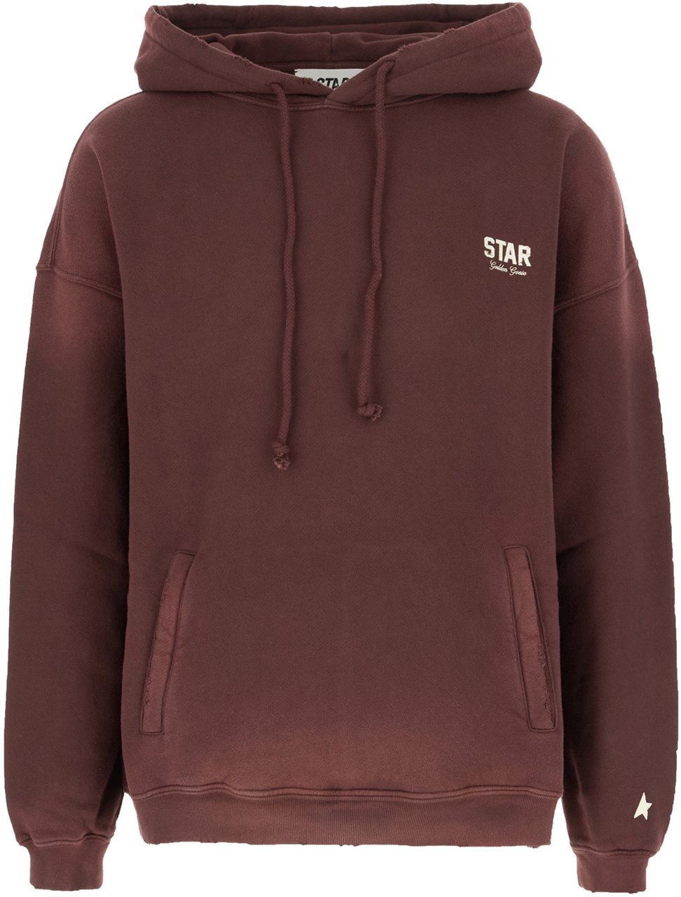 Golden Goose Plum cotton sweatshirt Rood