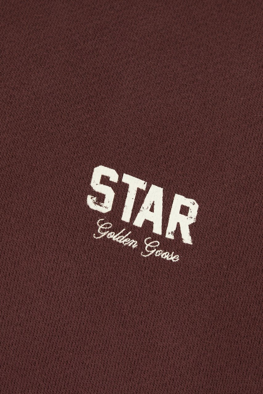 Golden Goose Plum cotton sweatshirt Rood