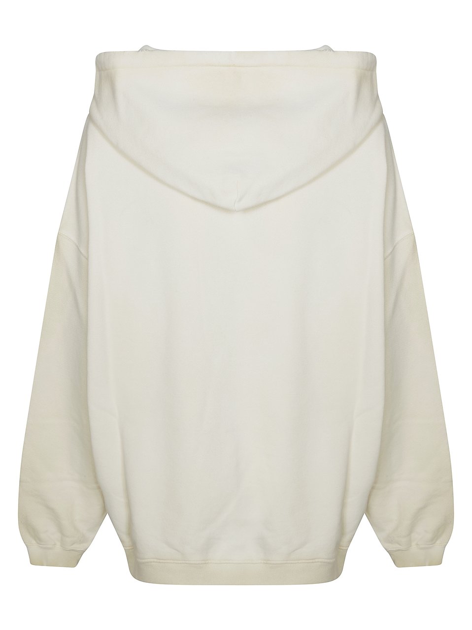 Golden Goose White Star Print Kangaroo Pocket Hoodie Wit