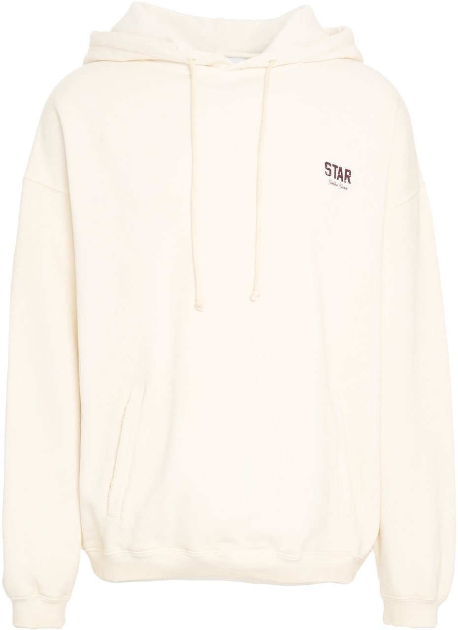 Golden Goose Hoodie with logo Beige