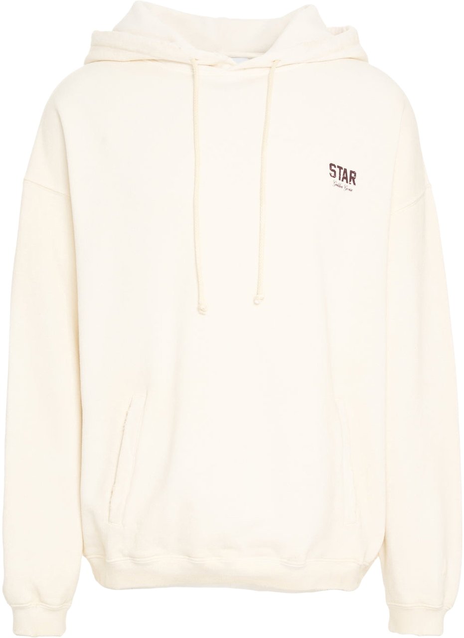 Golden Goose Hoodie with logo Beige