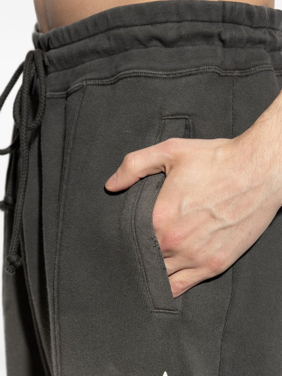 Golden Goose Trousers Grigio Scuro Donkergrijs