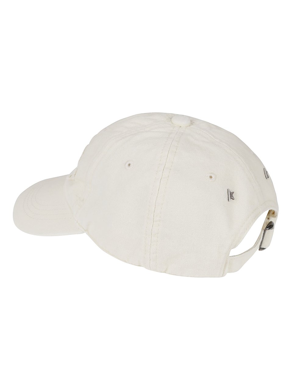 Golden Goose Grey Cotton Journey Baseball Hat Wit