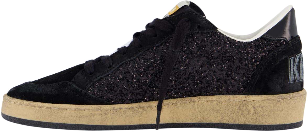 Golden Goose Dames Ballstar Sneaker Zwart/Glitter Zwart