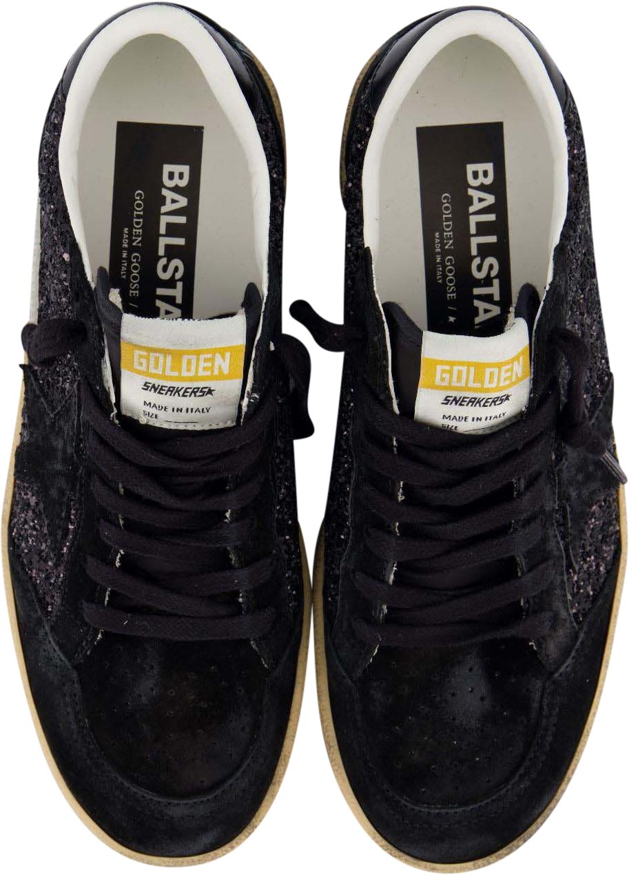 Golden Goose Dames Ballstar Sneaker Zwart/Glitter Zwart