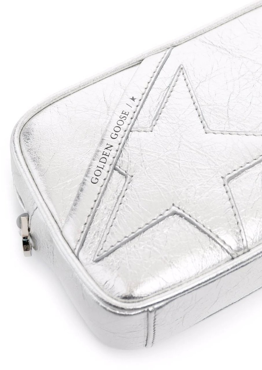 Golden Goose mini star bag wrinkled metallic Metallic
