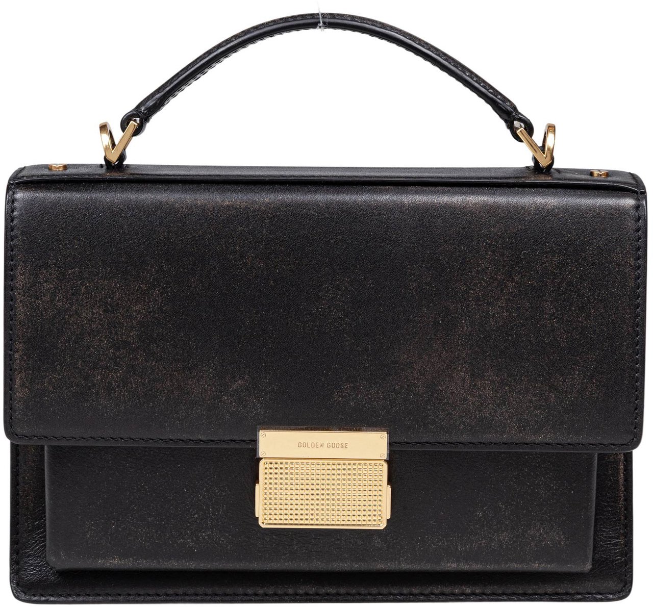 Golden Goose Golden goose venezia handbag in black leather Zwart