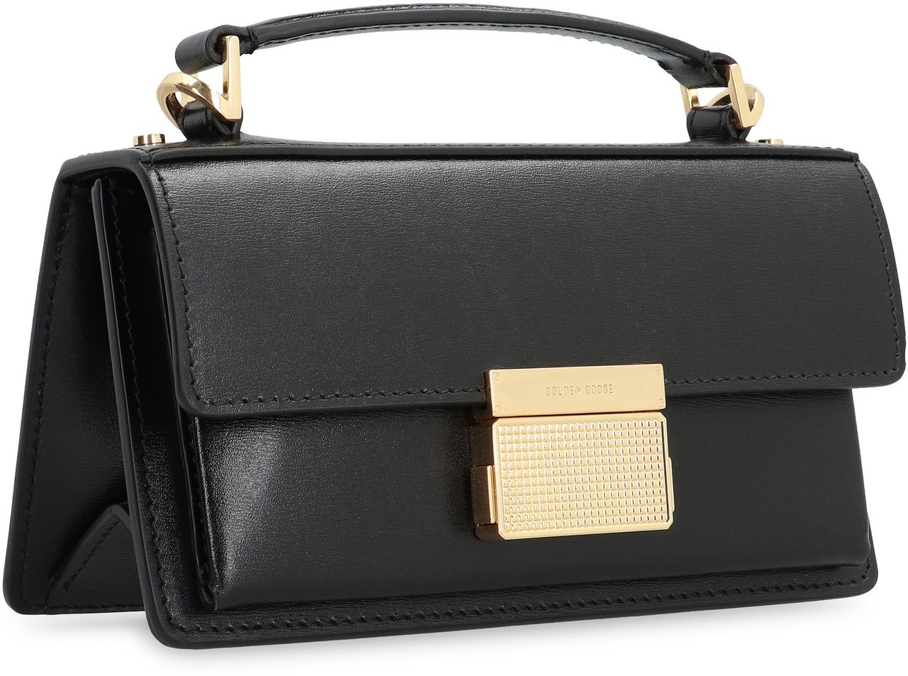 Golden Goose Venezia leather mini crossbody bag Zwart