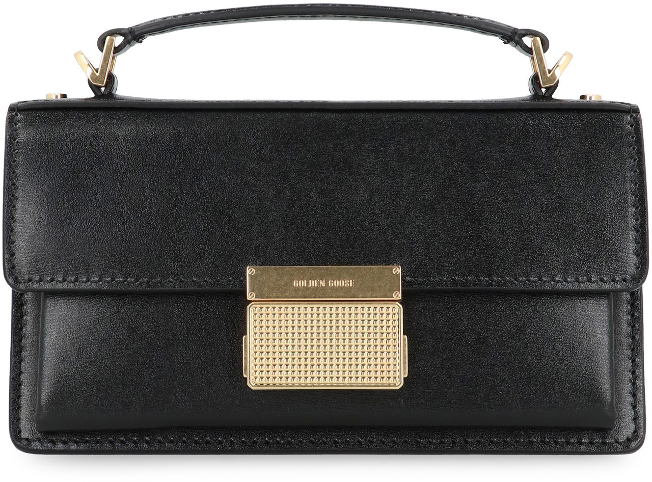 Golden Goose Venezia leather mini crossbody bag Zwart