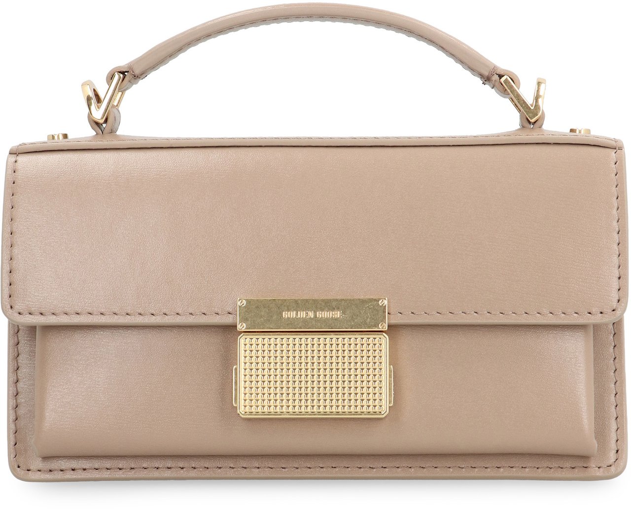 Golden Goose Venezia leather mini crossbody bag Beige