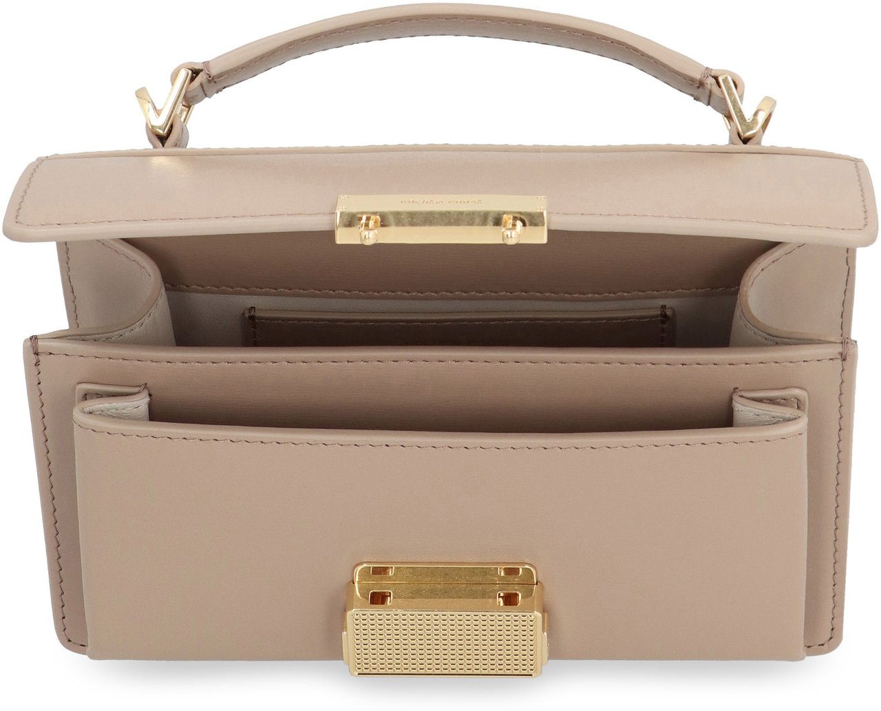 Golden Goose Venezia leather mini crossbody bag Beige