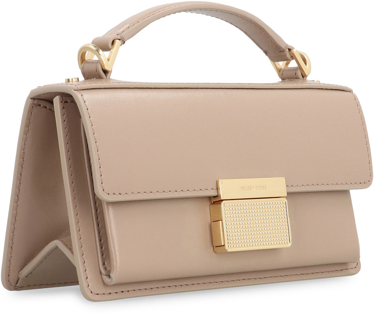 Golden Goose Venezia leather mini crossbody bag Beige