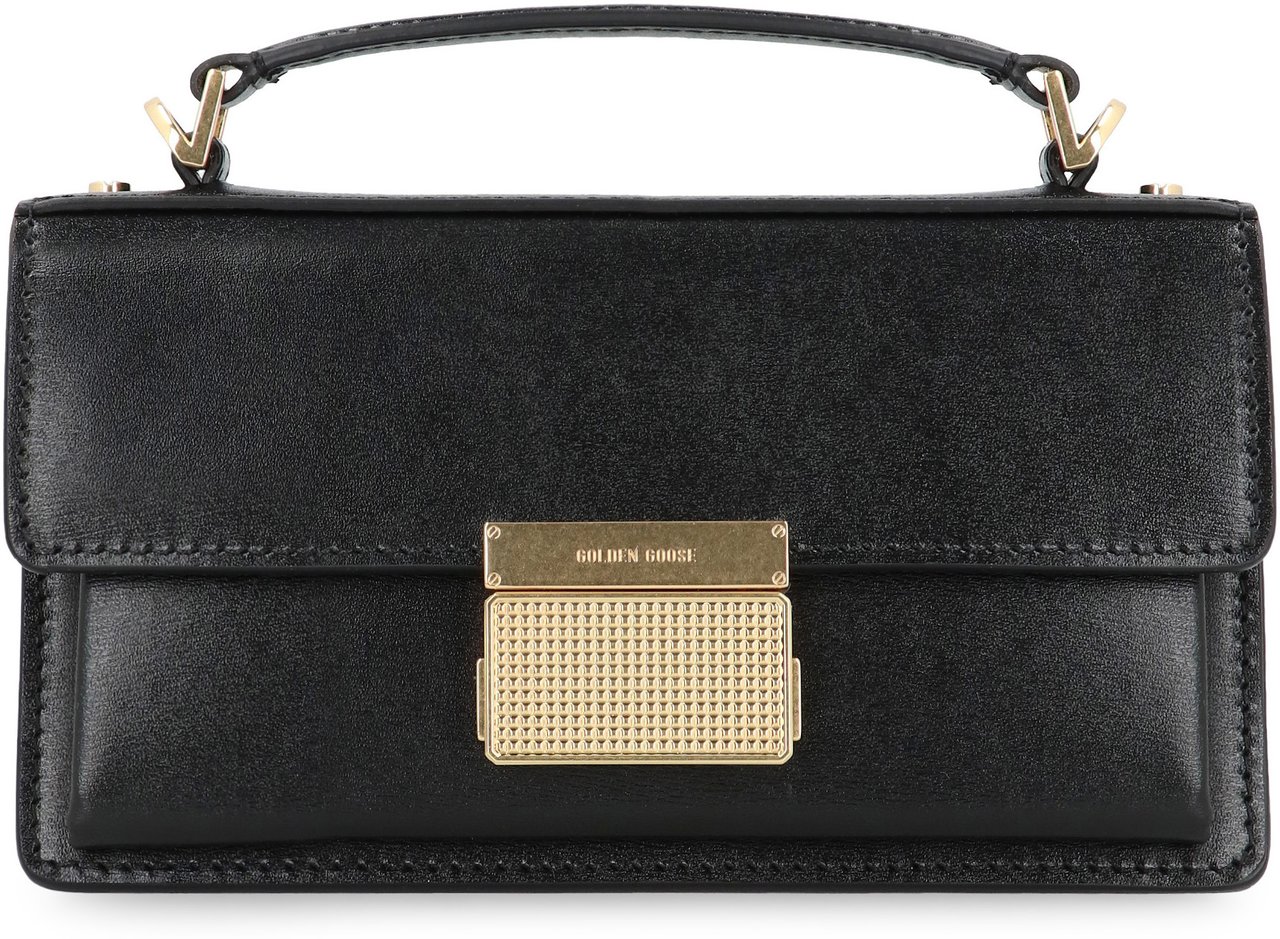 Golden Goose Venezia leather mini crossbody bag Zwart