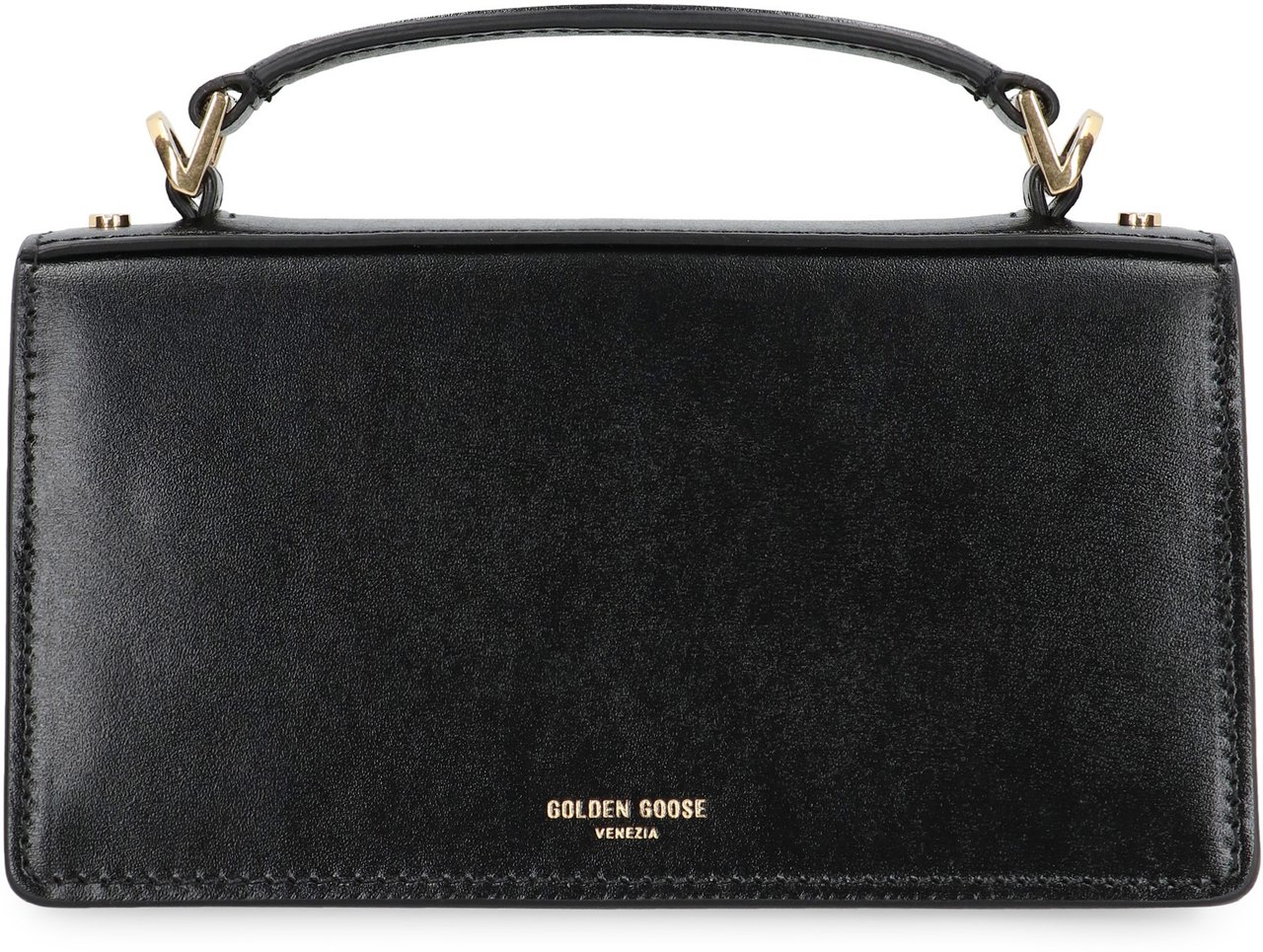 Golden Goose Venezia leather mini crossbody bag Zwart