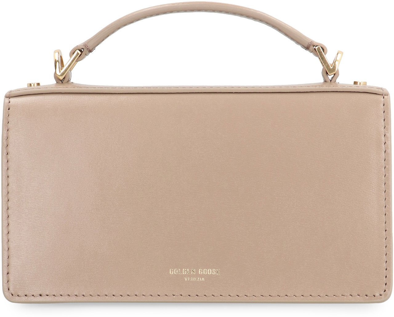 Golden Goose Venezia leather mini crossbody bag Beige