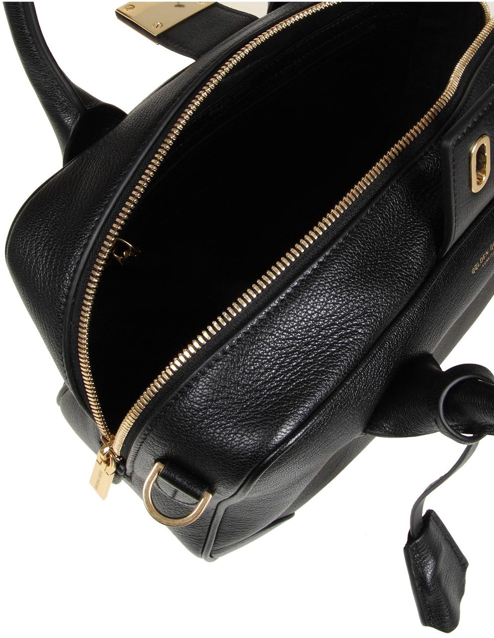 Golden Goose Golden goose black leather waist bag Zwart