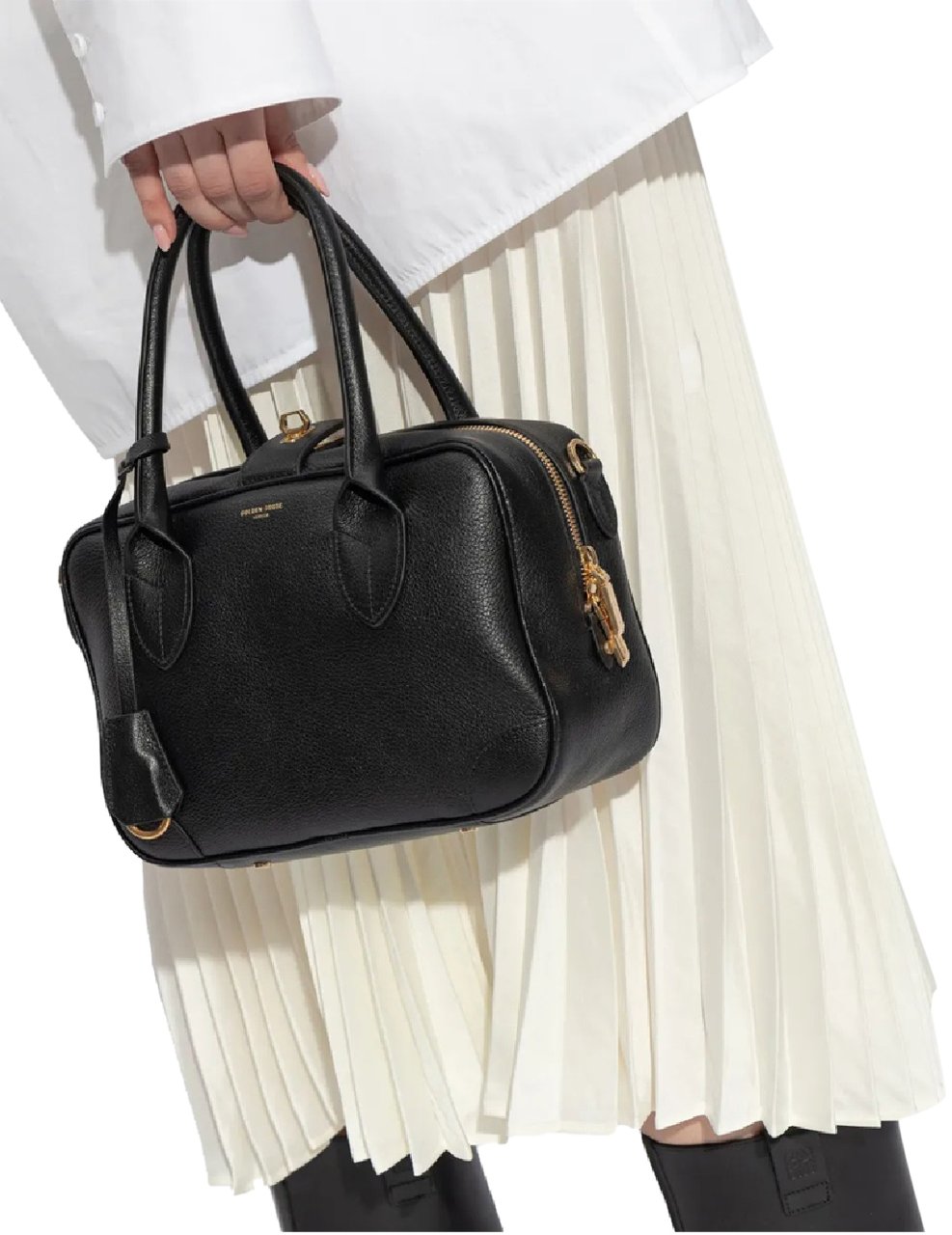 Golden Goose Vita Bag Goat Leather Zwart