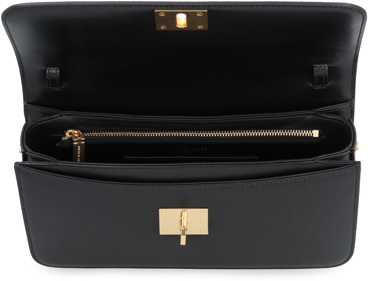Golden Goose Gioia leather shoulder bag Zwart