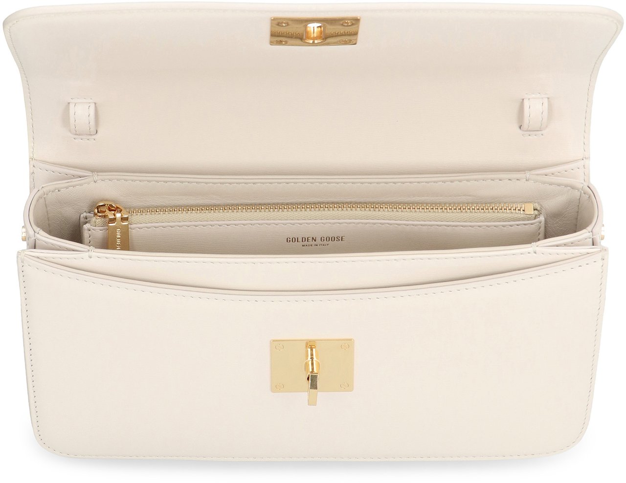Golden Goose Gioia Bag leather crossbody bag Wit
