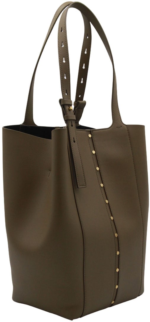 Golden Goose Structured Tote Bag With Gold-Tone Accents Zwart