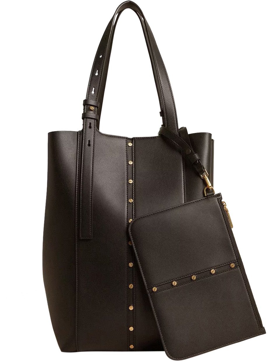 Golden Goose Shopping Smooth Calfskin Leather Zwart