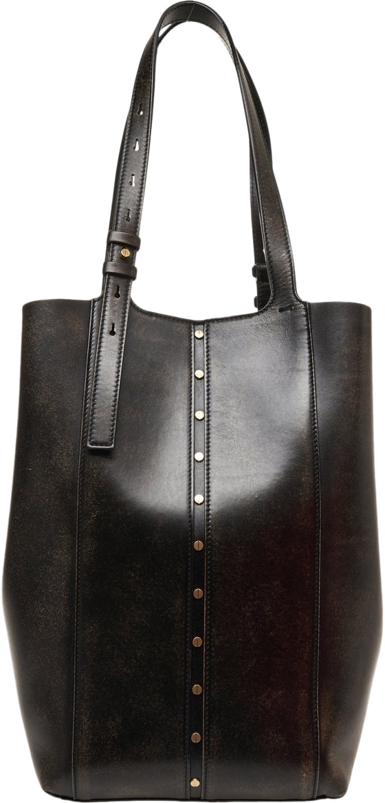 Golden Goose Leather shopper '24/7' Zwart