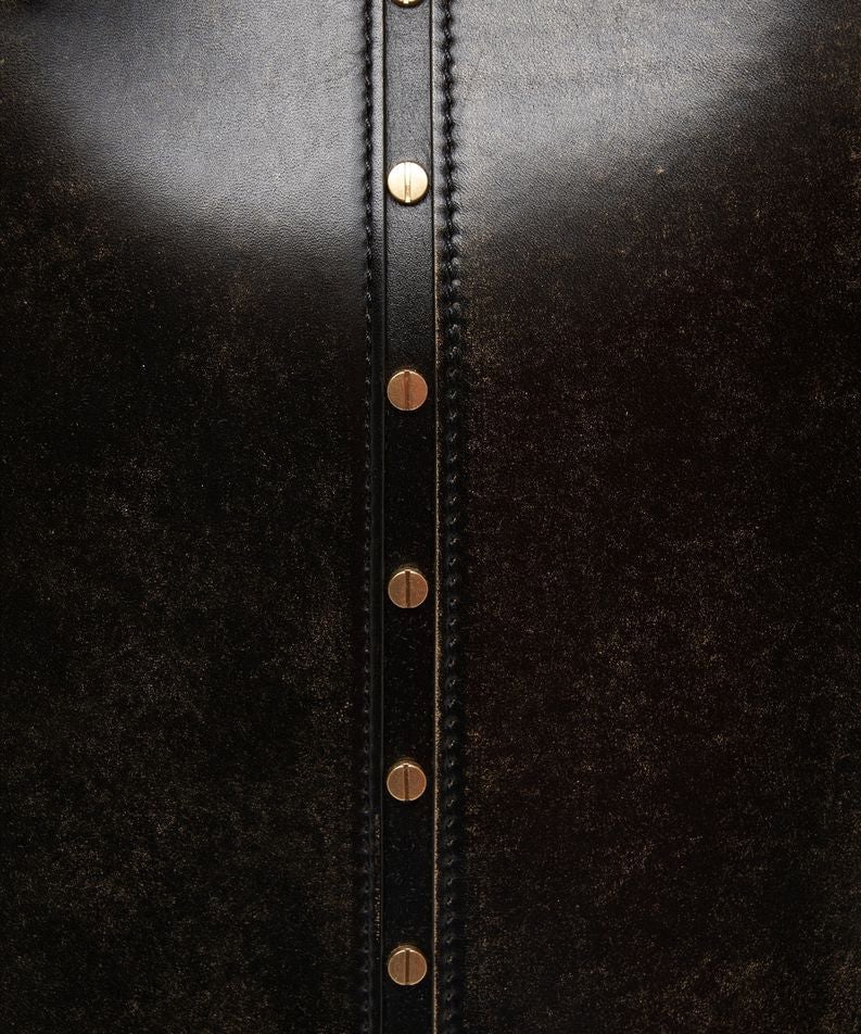 Golden Goose Leather shopper '24/7' Zwart