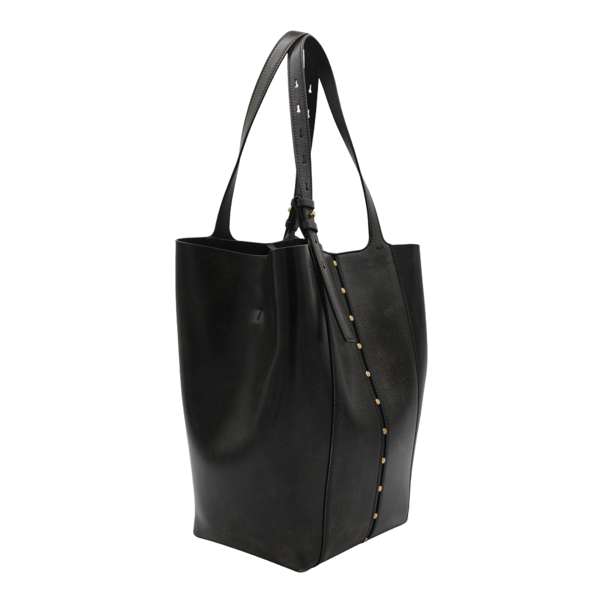 Golden Goose Tall Rectangular Black Tote Bag Zwart