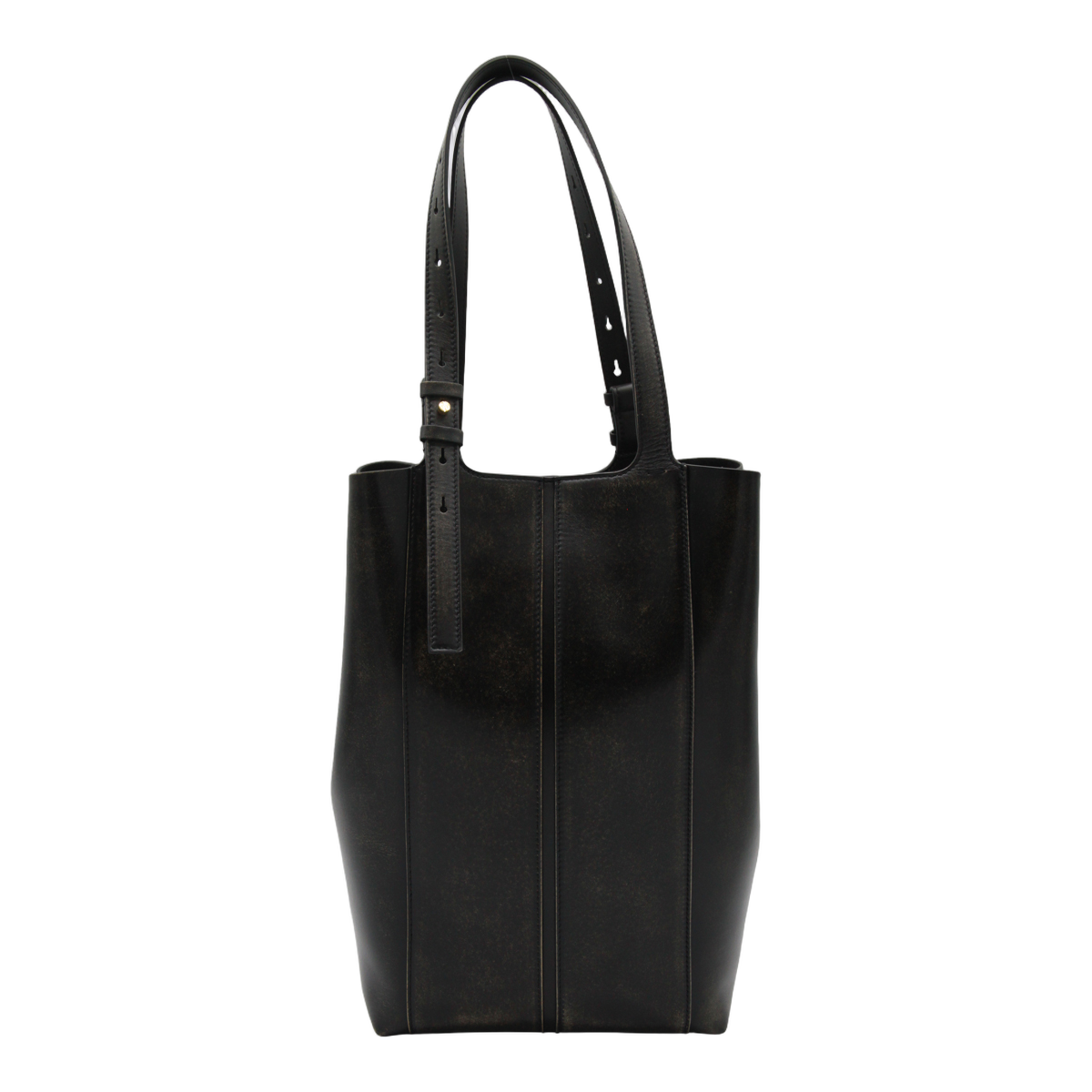 Golden Goose Tall Rectangular Black Tote Bag Zwart
