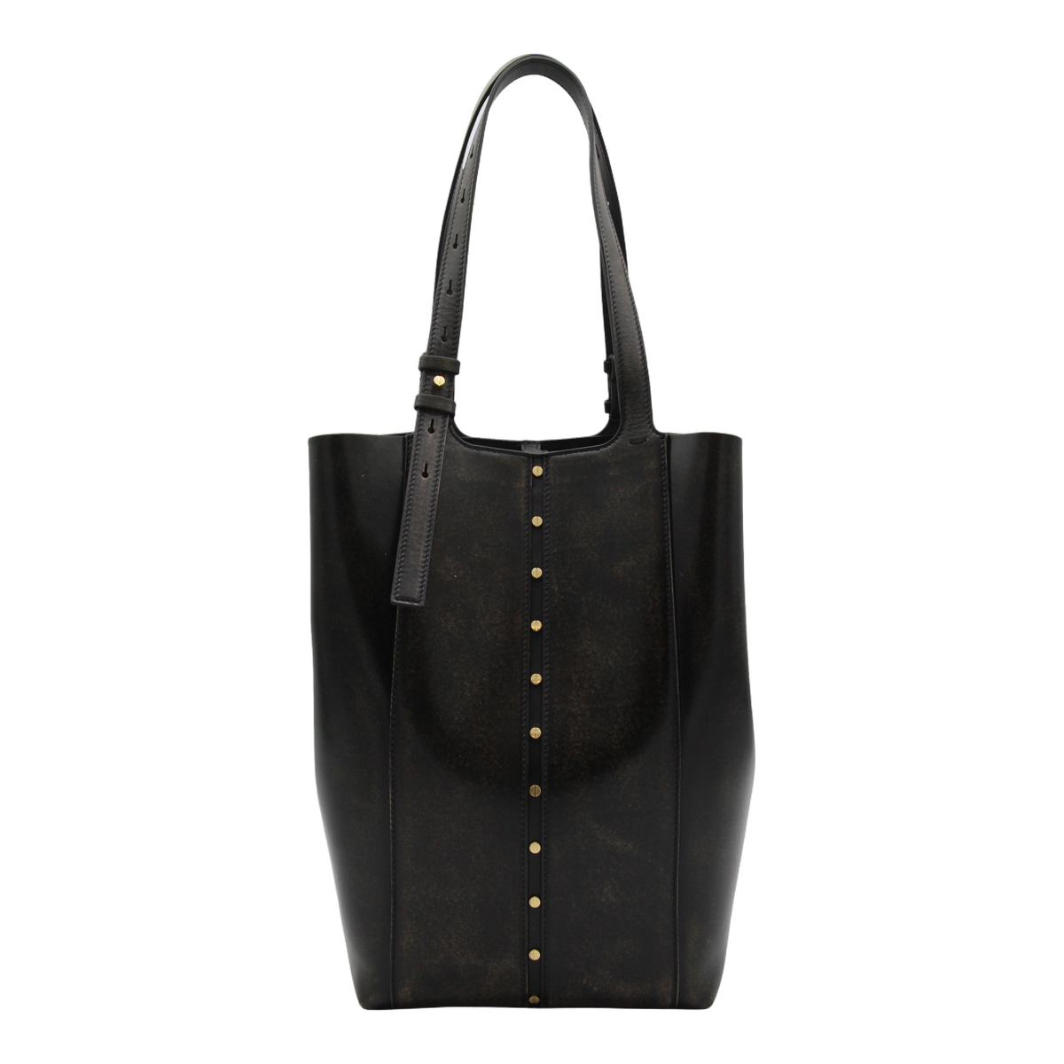Golden Goose Tall Rectangular Black Tote Bag Zwart