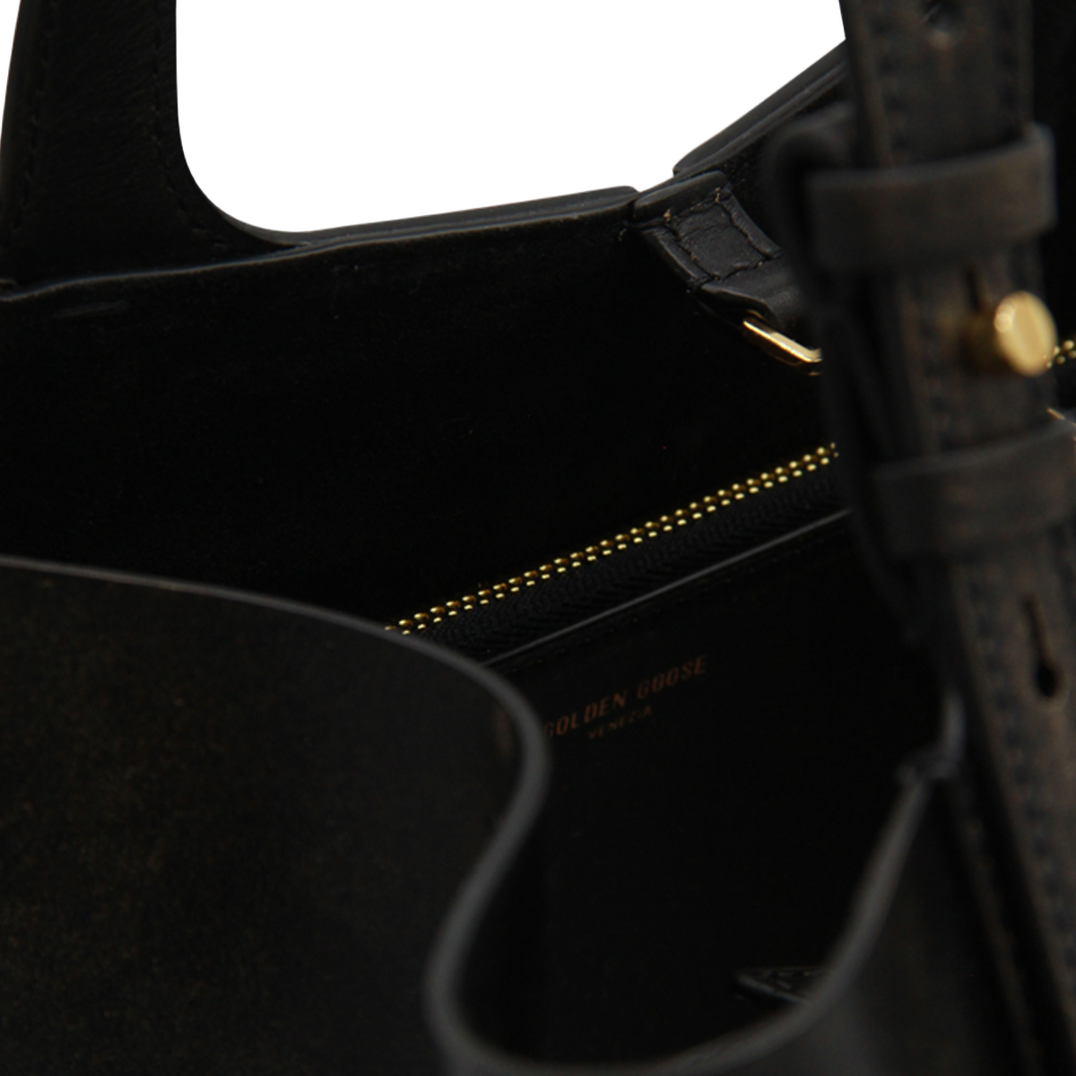 Golden Goose Tall Rectangular Black Tote Bag Zwart