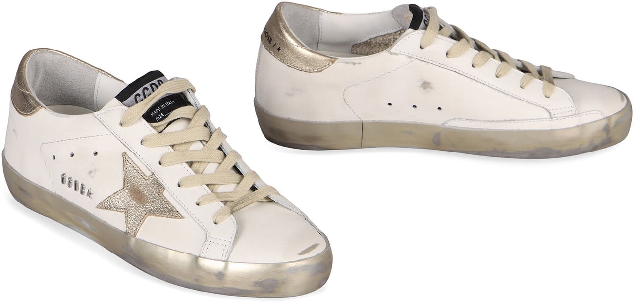 Golden Goose Superstar leather low-top sneakers Wit