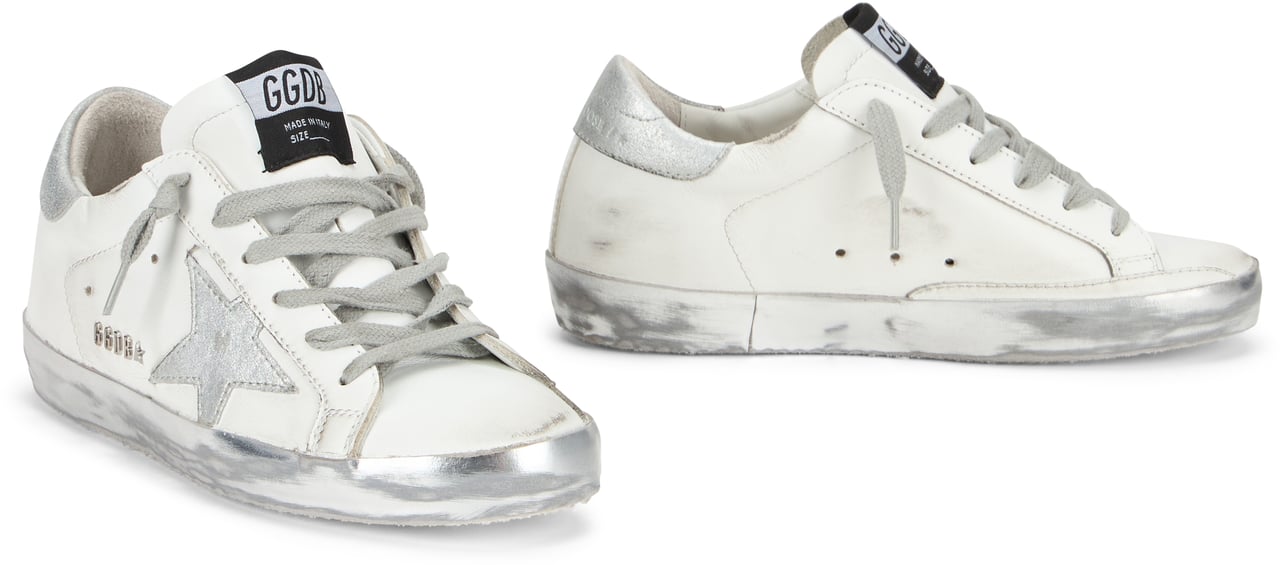 Golden Goose Classic sneakers with distinctive details Zilver