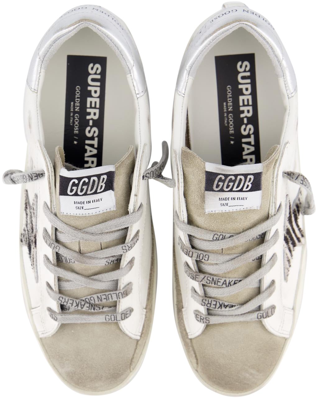 Golden Goose Dames Super-Star Sneaker Wit/Zebra Wit