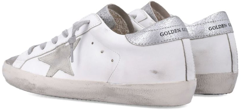 Golden Goose Sneakers Silver Zilver