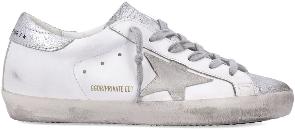 Golden Goose Sneakers Silver Zilver