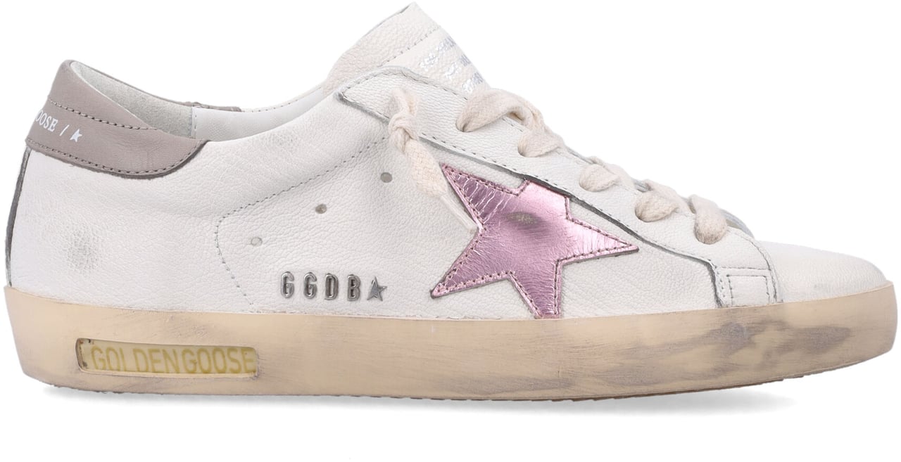 Golden Goose Super-Star Leather Whitepinkgrey Divers