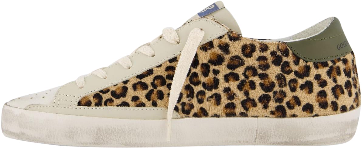 Golden Goose Dames SuperStar Sneaker Beige/Leo Beige
