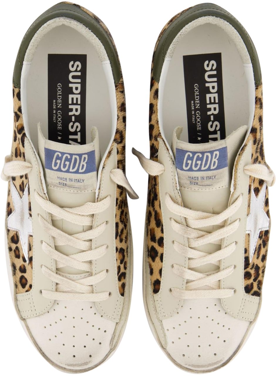 Golden Goose Dames SuperStar Sneaker Beige/Leo Beige
