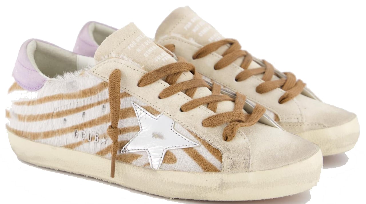 Golden Goose Dames Super-Star Sneaker Wit/Bruin Wit