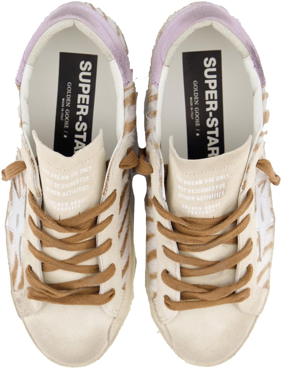 Golden Goose Dames Super-Star Sneaker Wit/Bruin Wit