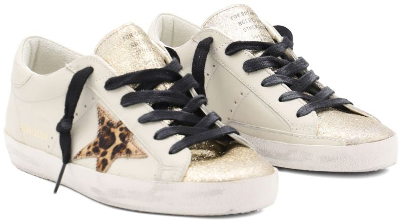 Golden Goose Sneakers Lightbeigedark Rted Beige