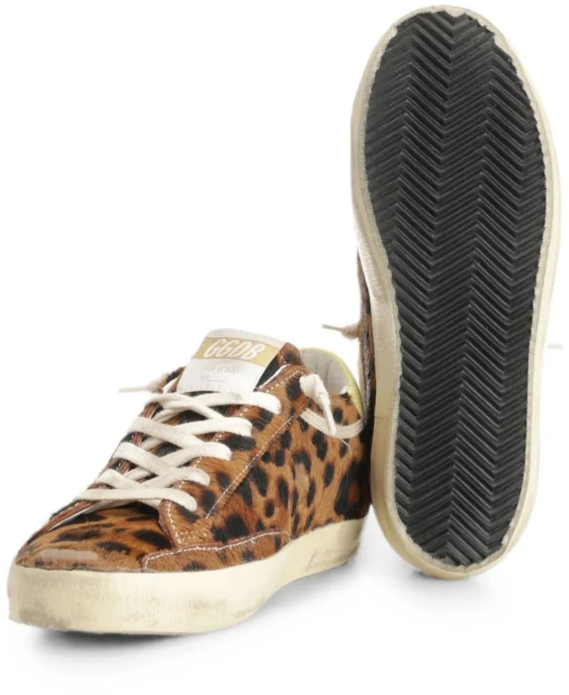 Golden Goose Sneakers Leopard/Pale Yellow Beige