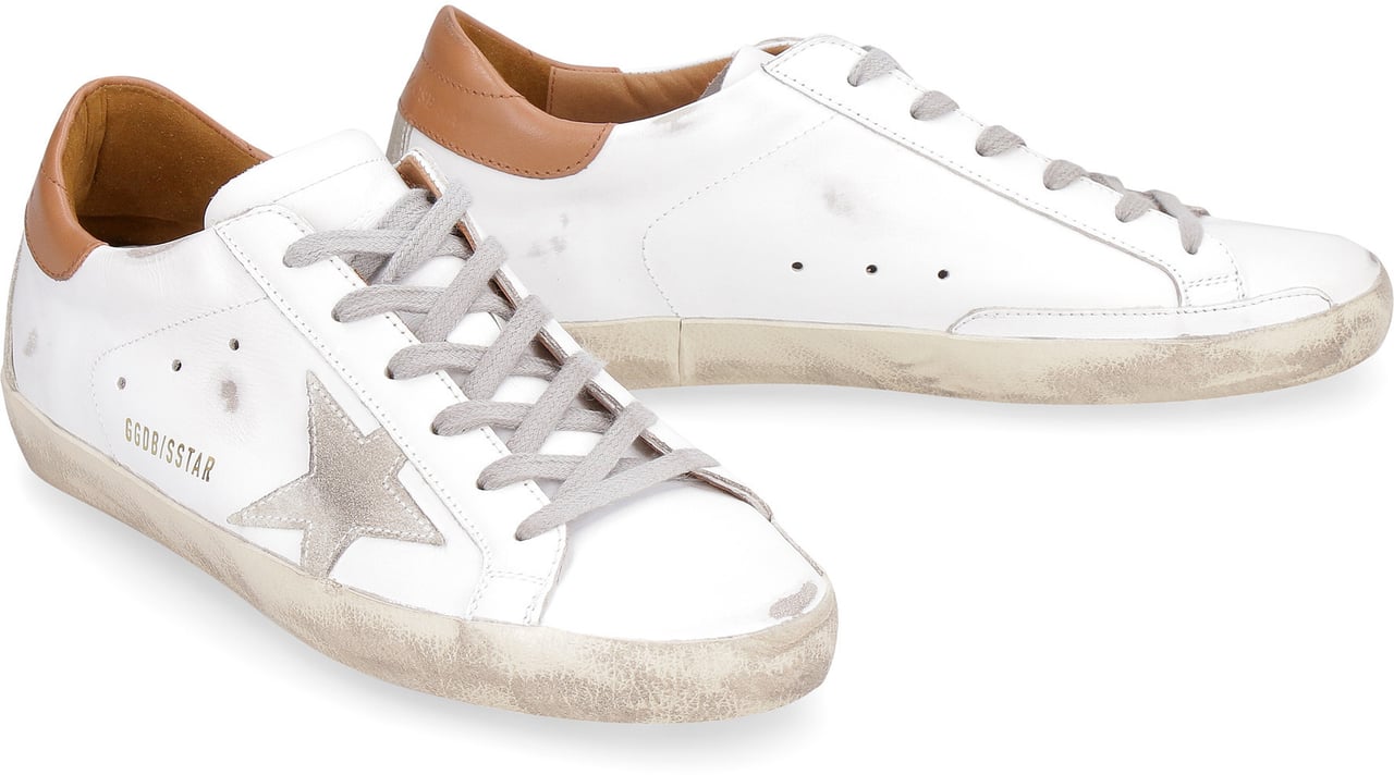 Golden Goose Superstar leather low-top sneakers Wit